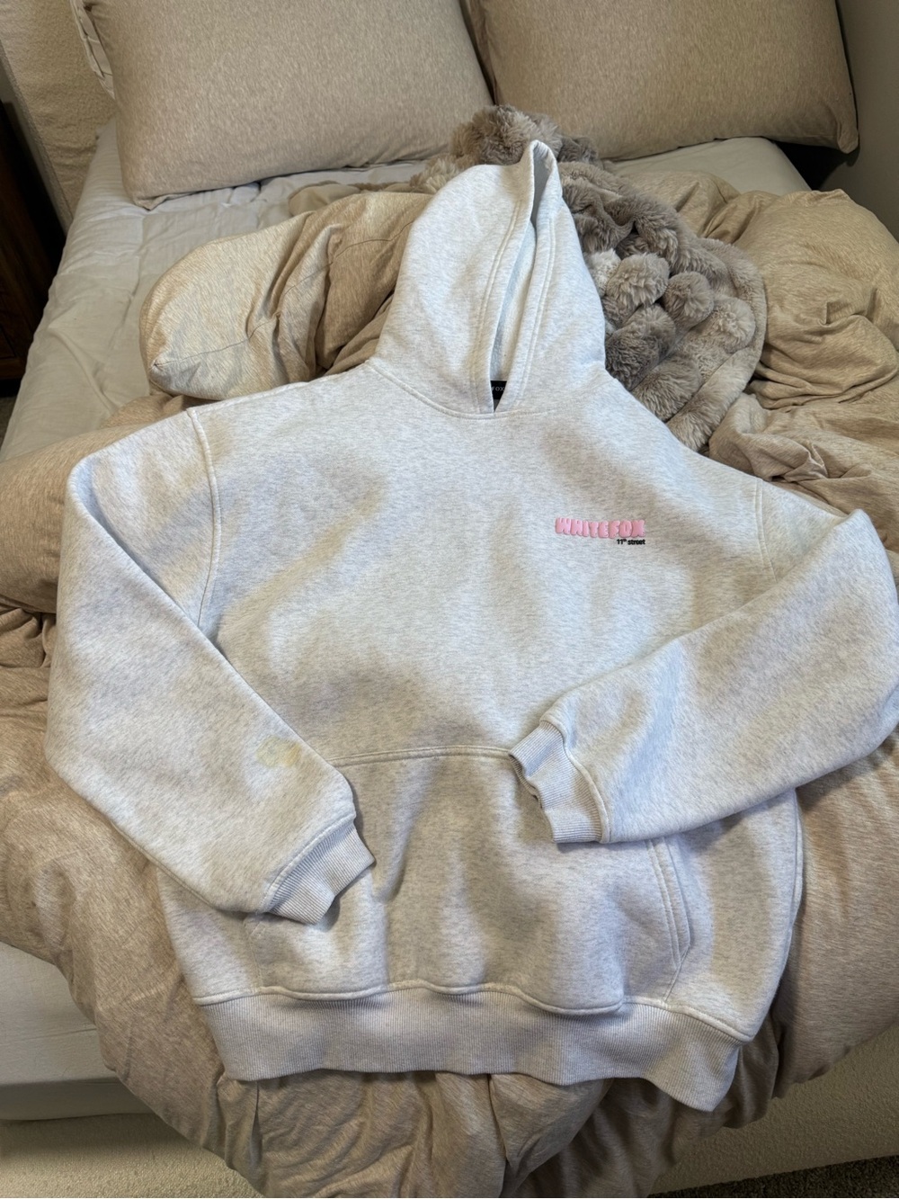 white fox hoodie